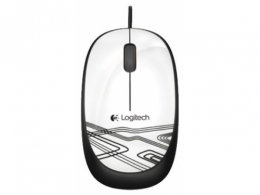 Logitech M105 Optical Mouse, Corded, ambidextrous comfort, White, USB thumbnav 1
