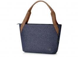 14.0" NB Bag - HP RENEW 14 Navy Tote, water-resistant material, 3 interior pockets. thumbnav 1