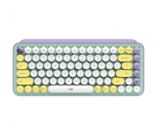 Logitech POP Keys Wireless Mechanical Keyboard With Emoji Keys, Multi-device, Layout Size Minimalist, Daydream/Mint - RUS thumbnav 1