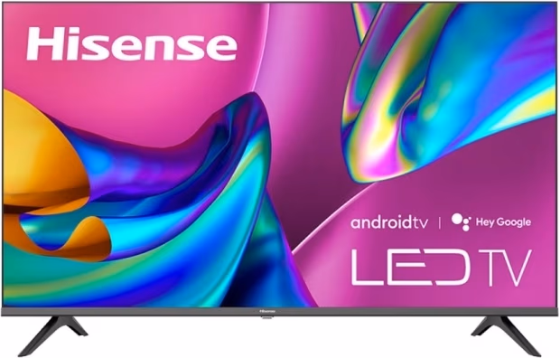 40" LED TV Hisense 40A4HA, Black (1366x768 HD Ready, PCI 1000 Hz, SMART TV (Android TV OS), 3 x HDMI2.0, 2 x USB, DVB-T/T2/C/S2, Speakers 2 x 6W, 3.8 Kg) 