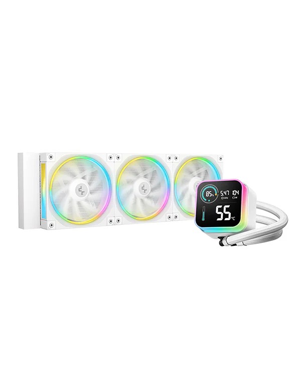 Жидкостный охладитель DEEPCOOL LQ360 WH/ Universal/ 350W/ <38.71dBA/ 72.04 CFM photo 1