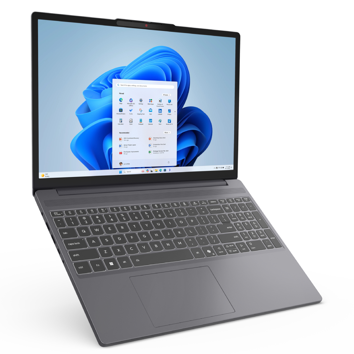 Laptop 15.3” Lenovo IdeaPad Slim 3 15AHP10/ WUXGA/ AMD Ryzen 7 8840HS/ 16GB/ 512GB SSD/ Luna Grey photo 2