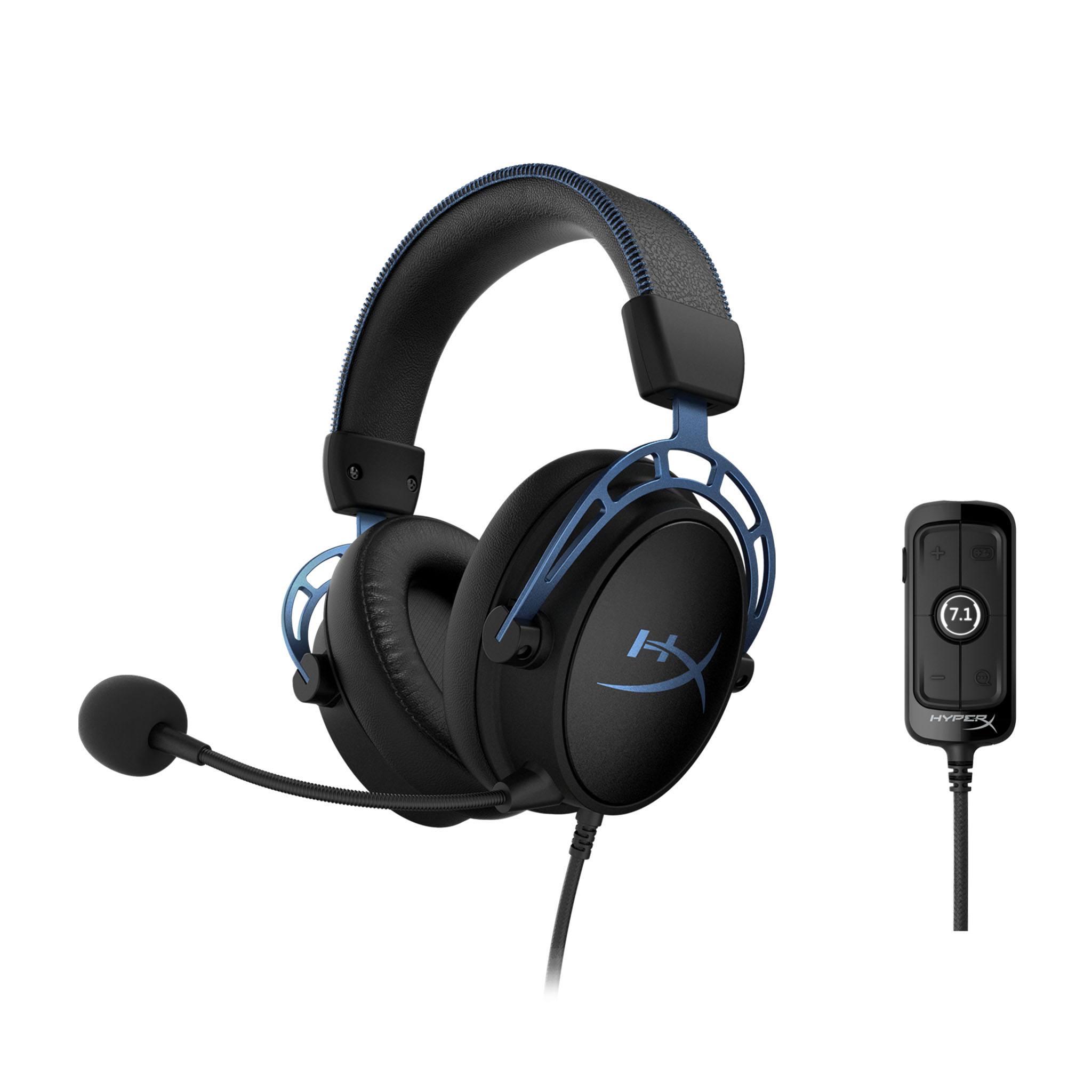 Casti Gaming HyperX Cloud Alpha S , black/blue [HX-HSCAS-BL/WW] photo 2