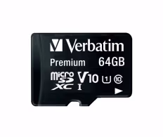 Карта памяти microSDXC 64GB Verbatim Premium, 90MB/s, + SD adapter