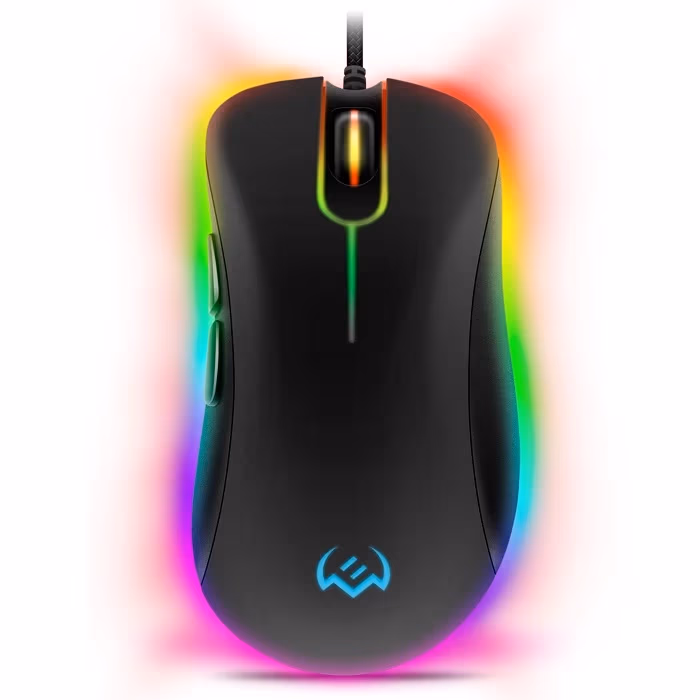 SVEN RX-G830 RGB Gaming, Optical Mouse, 500-6400 dpi, 5+1 buttons (scroll wheel),  DPI switching modes, USB 