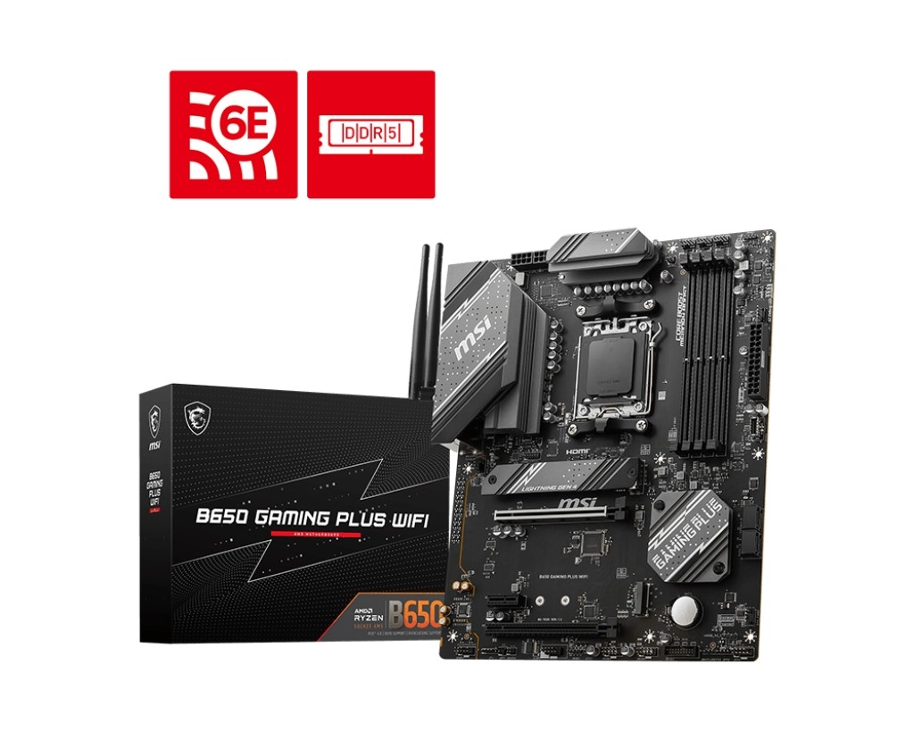 Placa de baza MSI B650 GAMING PLUS WIFI / AM5 / B650 / DDR5 / ATX