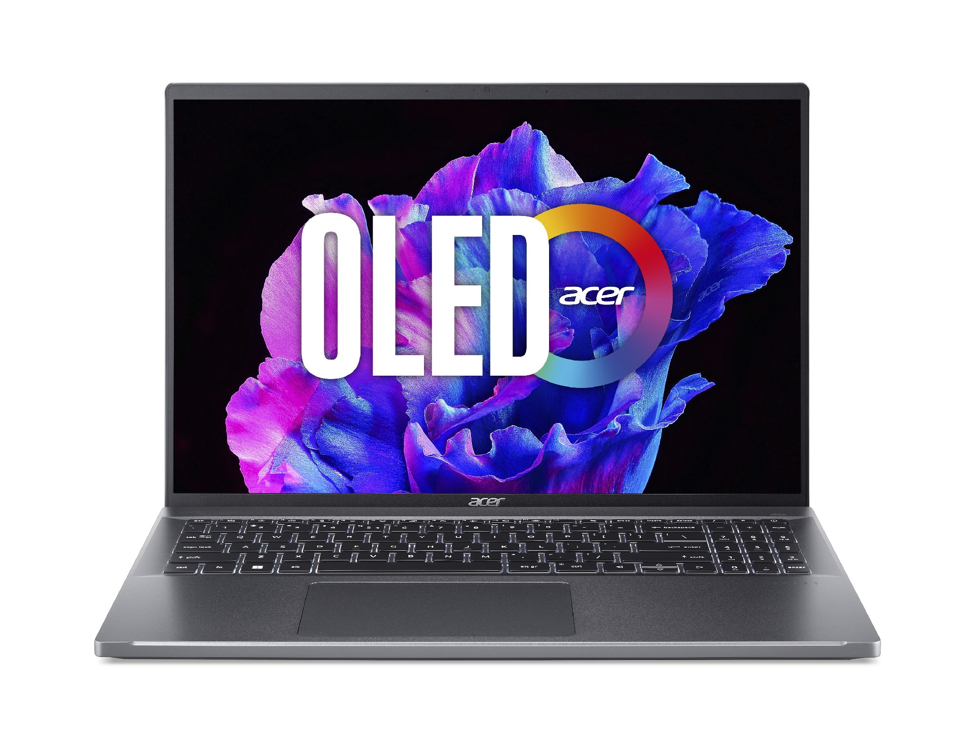 Ноутбук 16.0” ACER Swift Go Swift Go 16 (NX.KFSEU.001) / 3.2K / OLED / 16:10 / Intel Core i5-1335U / 16GB / 512GB SSD / Steel Gray photo 1