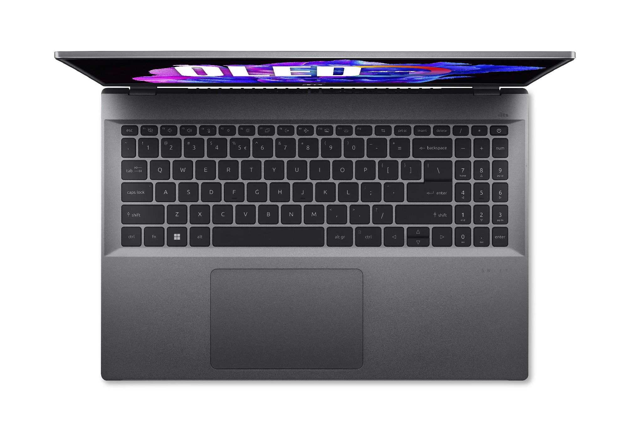 Ноутбук 16.0” ACER Swift Go Swift Go 16 (NX.KFSEU.001) / 3.2K / OLED / 16:10 / Intel Core i5-1335U / 16GB / 512GB SSD / Steel Gray photo 4