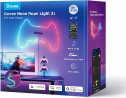 Неоновая веревочная лента GOVEE Neon Rope Strip Ligth 2s / 4m / Multicolor / Wi-Fi + BT / Black thumbnav 3