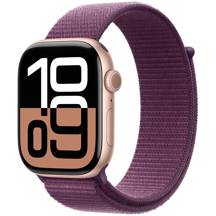 Smart watch Apple Watch Series 10 GPS 42mm Rose Gold Aluminium Case with Plum Sport Loop (MWWK3QI/A) 1 GB 1.77 photo 1