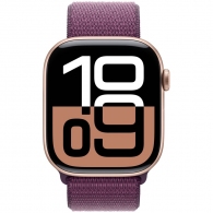 Smart watch Apple Watch Series 10 GPS 42mm Rose Gold Aluminium Case with Plum Sport Loop (MWWK3QI/A) thumbnav 2