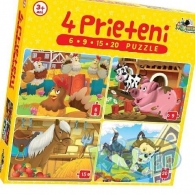 Noriel NOR2464 Puzzle - 4 Prieteni Mici (6.9.15.20 Piese) thumbnav 1