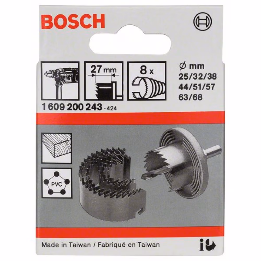 Set de carote Bosch 5-68MM, 1609200243 