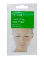 Зиажа маска увлажняющая для лица с зеленой глиной для сухой и нормальной кожи 7 ml