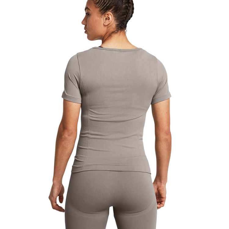 Tricou Under Armour UA Vanish Seamless SS / Femei / L / Gri photo 4