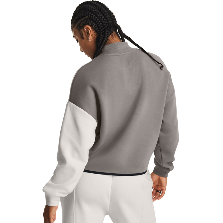Толстовка Under Armour Unstoppable Flc Crop Crew M Серый/Белый Женский photo 2