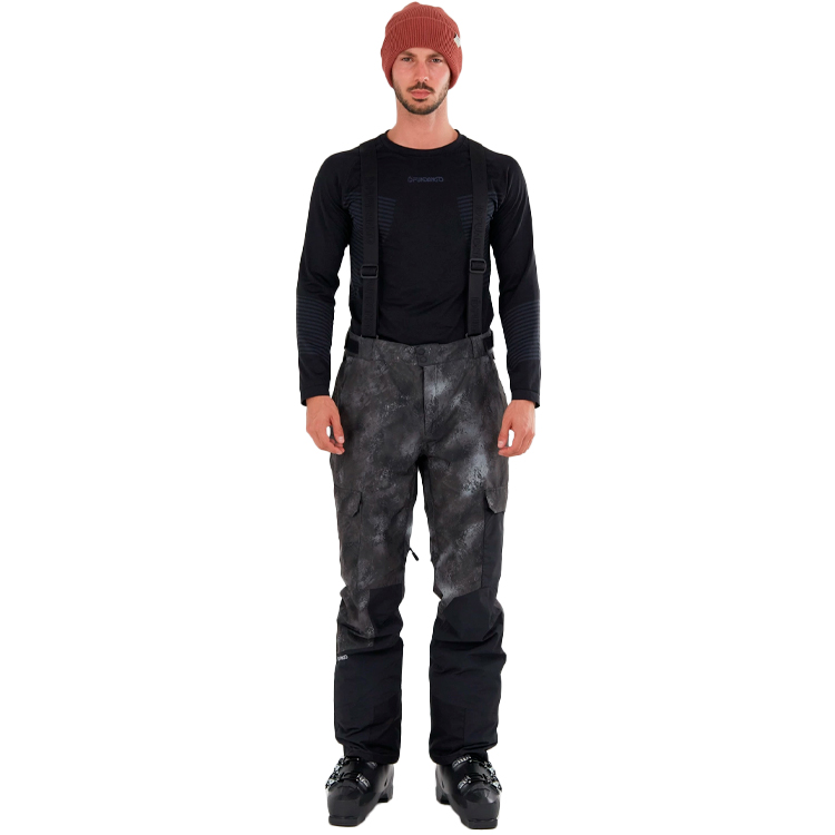 Pantaloni Fundango Sierra ECO Pants S Gri-nergu Barbati photo 3