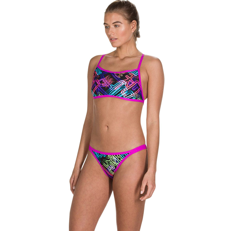 Купальник Speedo KANJINEON CROSS TIEBACK TOP AF / Женский / 28 / Фиолетовый photo 3