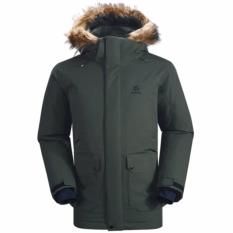 Scurta Kailas Long Thick Fur Down Jacket