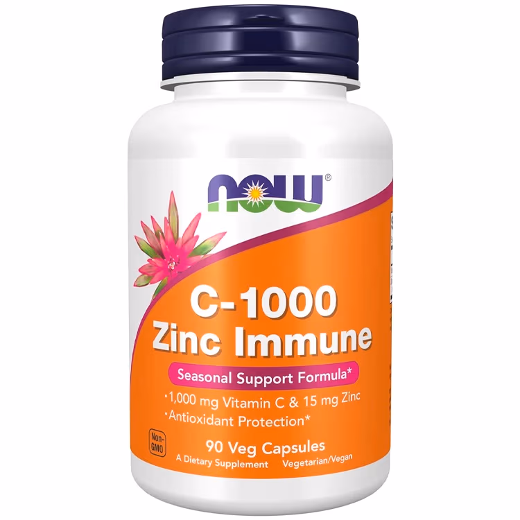 Витамины Now Foods C-1000 & Zinc Immune