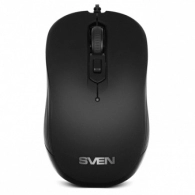 SVEN RX-140, Optical Mouse, 800/1200/1600 dpi, USB, Black
