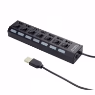 Gembird USB Hub UHB-U2P7-03, 7-port hub with External Power Adapter, USB 2.0