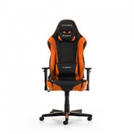 Gaming/Office Chair DXRacer Racing GC-R0-NO-Z1, Black/Orange, Premium PU leather, max weight up to 150kg / height 165-195cm, Recline 90°-135°, 3D Armrests, Head and Lumber cushions, Aluminium wheelbase, 2" PU Caster, W-22.5kg thumbnav 1