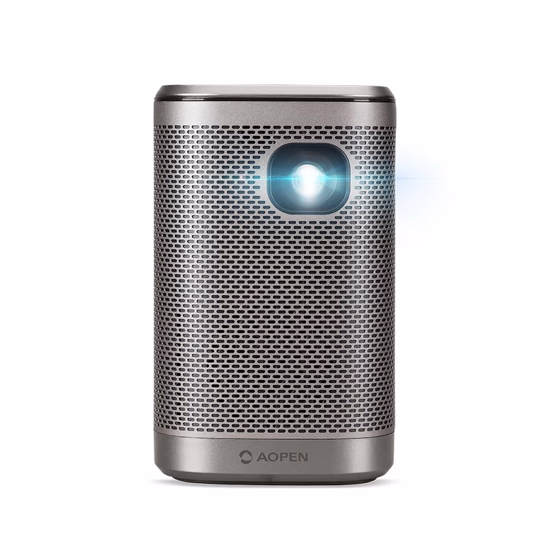 WVGA Projector AOPEN (by Acer) AV10 (MR.JT511.001), DLP, 854x480, 20000:1, 700Lm, 30000hrs (Eco), Battery 4000mAh, WiFi, USB, MicroSD, Multimedia Player: EDTV, HDTV, SDTV, Audio Line-out, HDMI, Bluetooth, 2 x 5W Speakers, Gray, 0.7kg 
