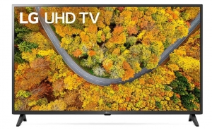43" LED TV LG 43UP75006LF, Black, SmartTV (webOS), Active HDR, True Motion 100, ULTRA Surround, HbbTV, Color Enhancer, Clear Voice III, RMS 2x10W, HDMIx2, USB, WiFi(ac)+Lan+BT, S/PDIF, DVB-T2/C/S2/CI+, Vesa 300x300 thumbnav 1