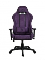 Gaming/Office Chair AROZZI Torretta Soft Fabric, Purple, Soft Fabric, max weight up to 95-100kg / height 160-180cm, Recline 145°, 3D Armrests, Head and Lumber cushions, Metal Frame, Nylon wheelbase, Gas Lift 4class, Small nylon casters, W-26.5kg