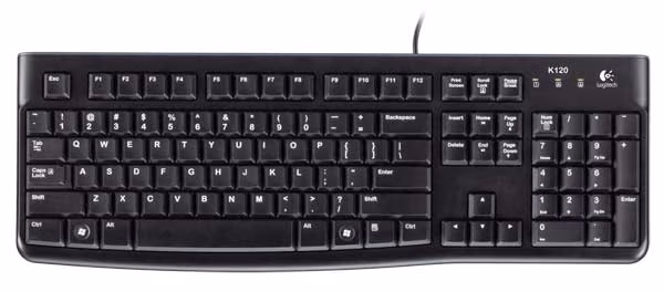 Logitech Keyboard K120 for Business, USB, OEM - RUS 