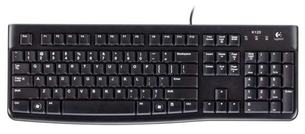 Logitech Keyboard K120 for Business, USB, OEM - RUS photo 1