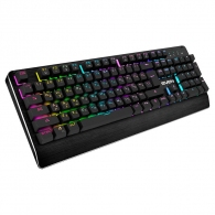 SVEN KB-G9700 RGB Mechanical Gaming Keyboard, Top metal panel, Red switches, Mechanical keys 104 keys, Full key anti-ghosting, 12 Fn-keys, Backlight (RGB), USB, Black, Rus/Ukr/Eng thumbnav 2