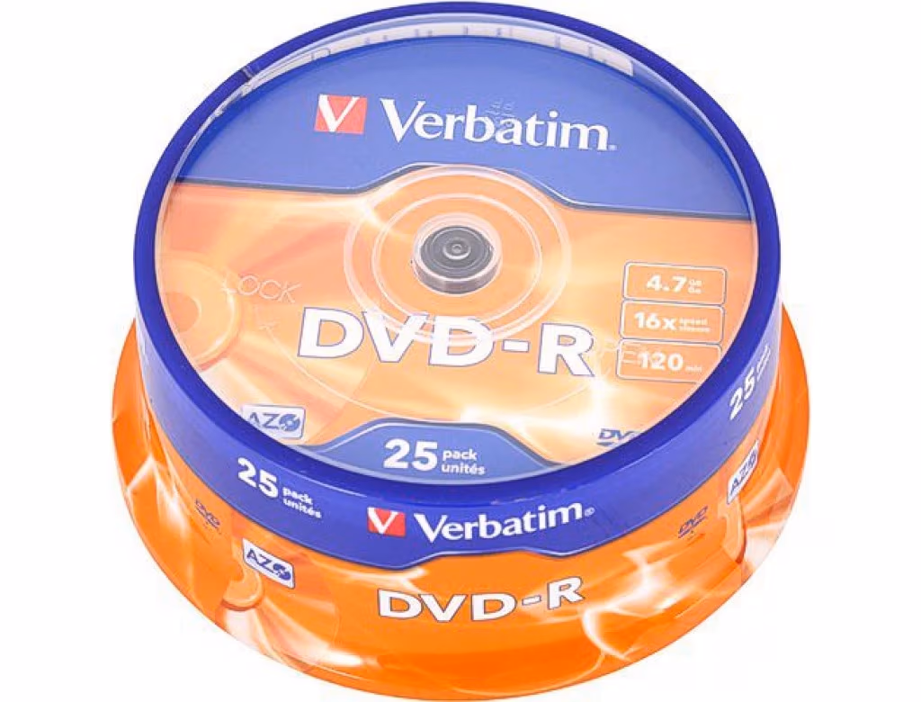 Verbatim DataLifePlus DVD-R AZO 4.7GB 16X MATT SILVER SURFAC - Spindle 25pcs.