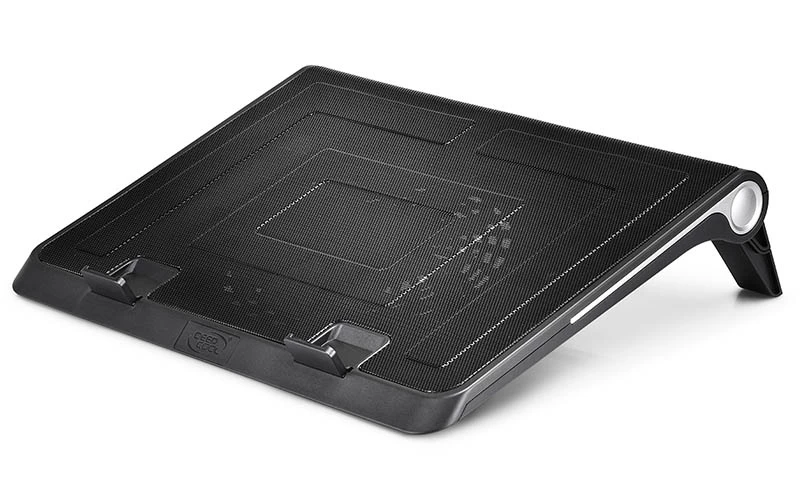 DEEPCOOL ”N180 FS”, Notebook Cooling Pad up to 17”, 1 fan - 180mm  with fan speed control button, 1150±10%RPM, <16~20 dBA, 84.7CFM, 2 viewing angles adjustable, Dual USB ports, Metal Mesh Panel, Hydro Bearing, Black