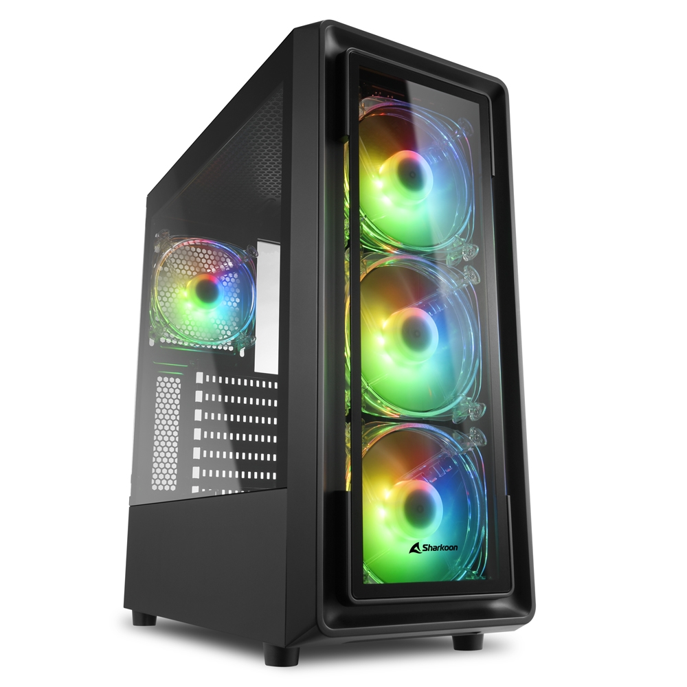 Calculator ATOL PC1080MP - Gaming A-RGB#2.4.1 / AMD Ryzen 5 5600 / 16GB / 512GB SSD / Radeon RX 7600 / Black photo 1