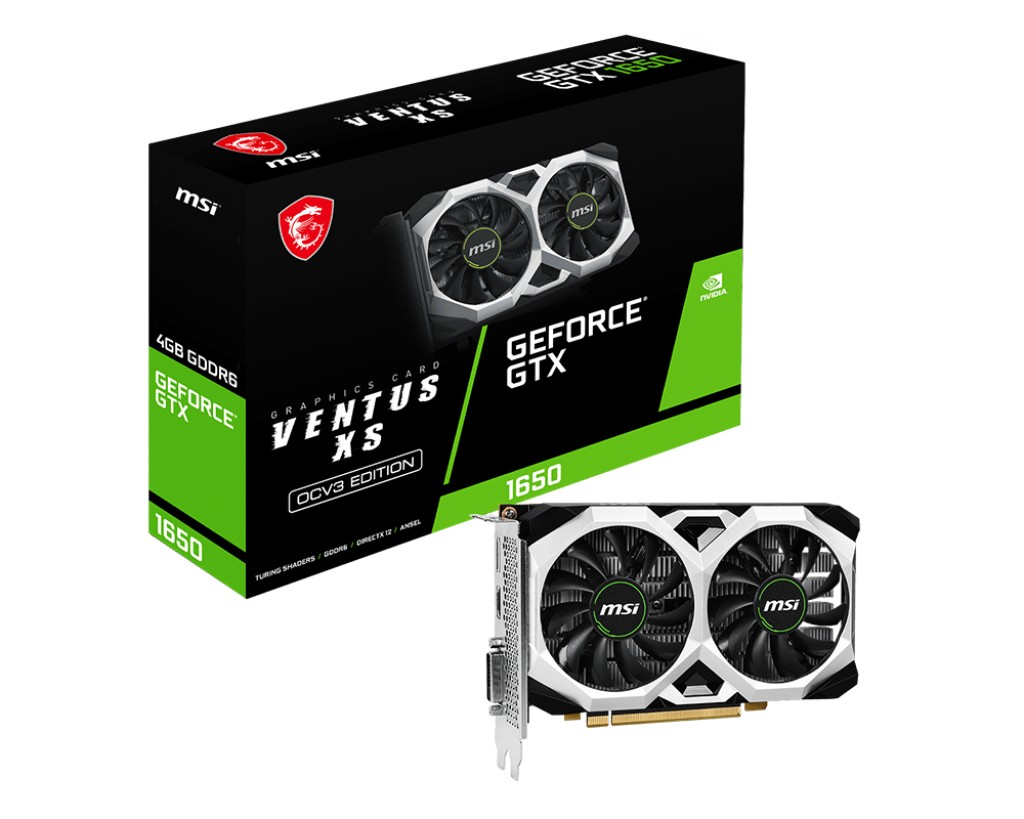 Placa video MSI GeForce GTX 1650 D6 VENTUS XS 4G OCV3/ 4GB / GDDR6 / 128bit photo 1