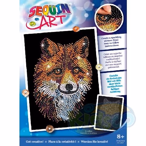 Sequin Art SQ1934 Blue - Red Fox 