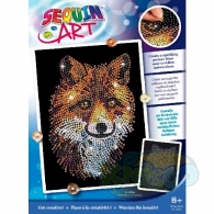 Sequin Art SQ1934 Blue - Red Fox thumbnav 1