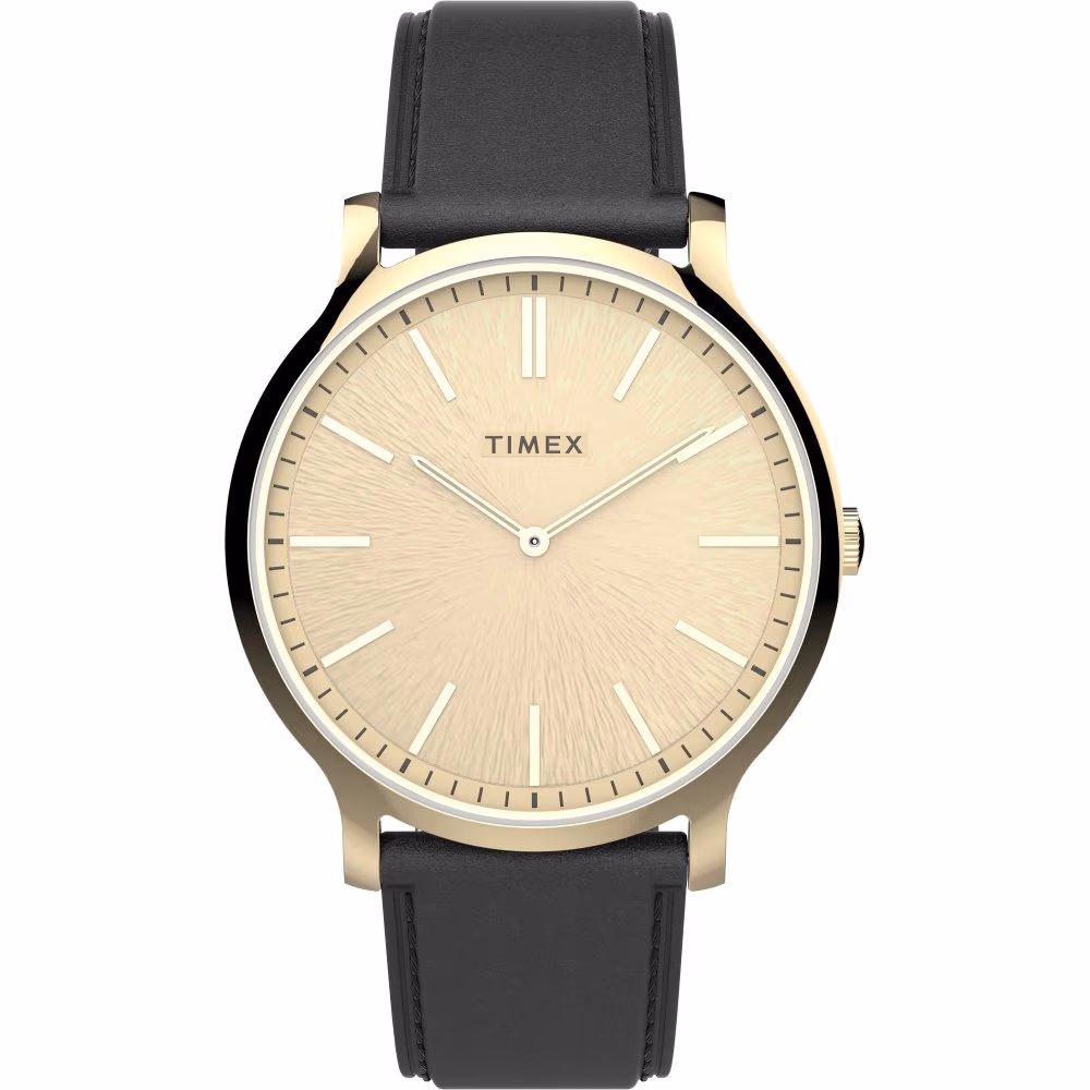 Gallery 40mm Leather Strap Watch