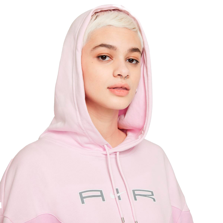Hanorac Nike W NSW AIR FLC GX HOODIE L Roz Femei photo 7