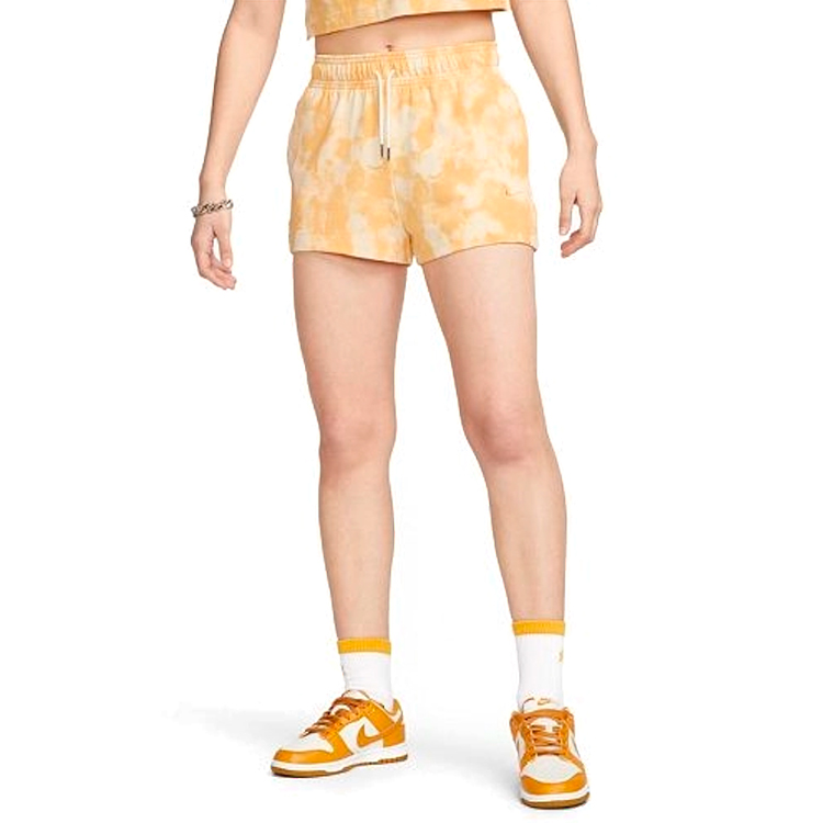 Шорты Nike W NSW WVE DYE JRSY SHORT A3 S Желтый Женский photo 2
