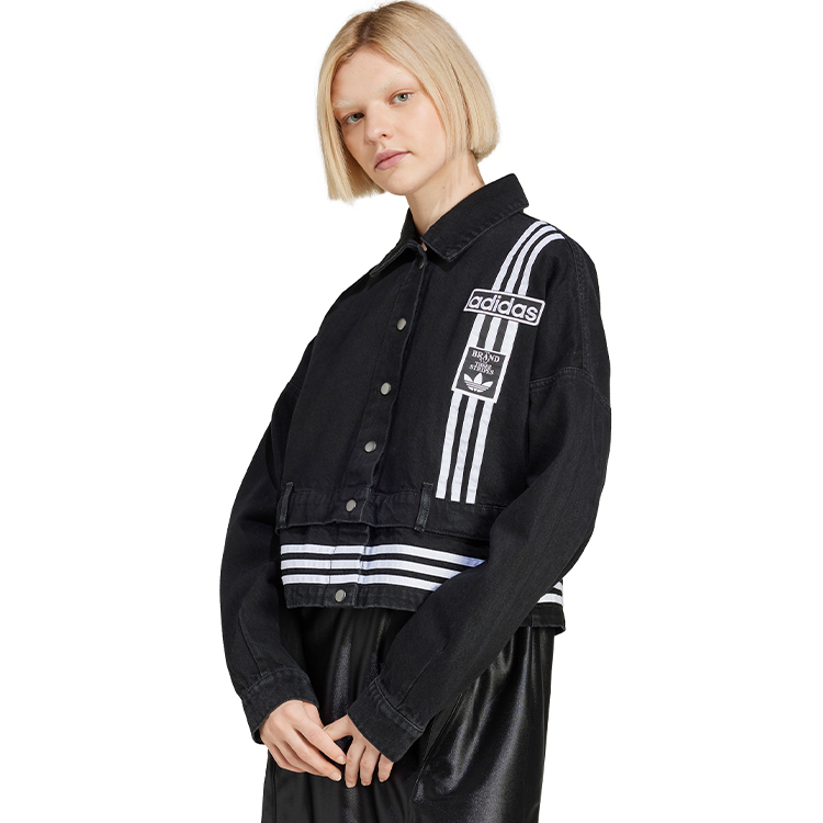 Толстовка Adidas DENIM TRACK TOP L Черный Женский photo 2
