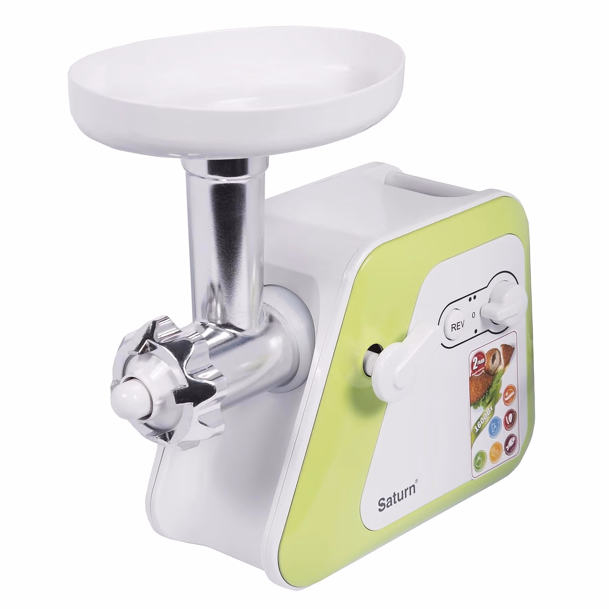 Tocator de carne Saturn ST-FP0095, 1.5 kg/min, 1600 W, Culori diferite 