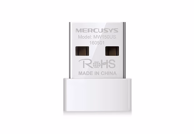 MERCUSYS MW150US N150 Wireless USB Adapter, 150Mbps on 2.4Ghz, 802.11n/b/g, Nano size