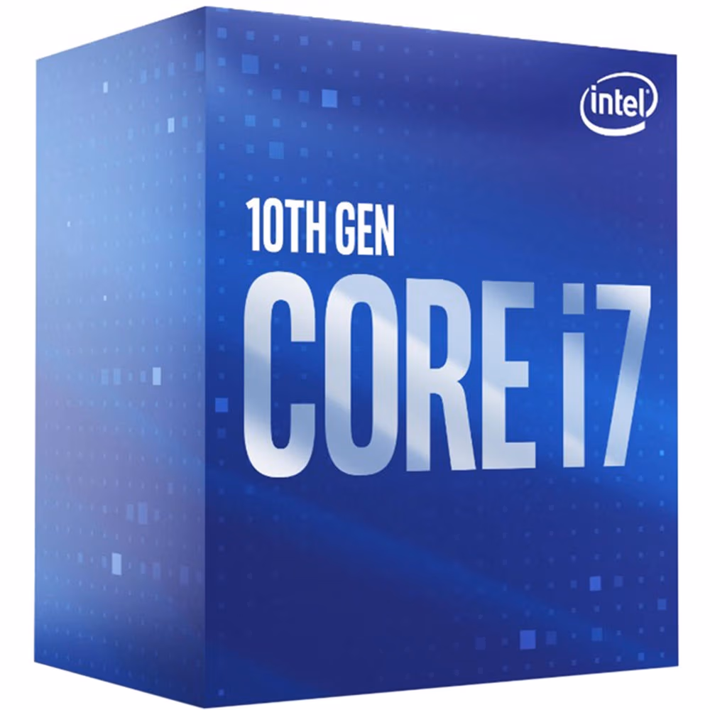 Intel® Core™ i7-10700, S1200, 2.9-4.8GHz (8C/16T), 16MB Cache, Intel® UHD Graphics 630, 14nm 65W, Box