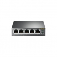TP-LINK TL-SG1005P, 5-Port Gigabit Desktop PoE Switch, 5 Gigabit RJ45 ports including 4 PoE ports, 56W PoE Power supply, steel case thumbnav 1