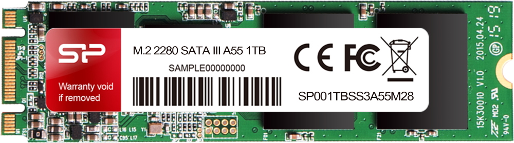 M.2 SATA SSD 256GB  Silicon Power Ace A55, Interface: SATA III 6Gb/s, M.2 Type 2280 form factor, Sequential Reads: 560 MB/s, Sequential Writes: 530 MB/s, MTBF 1.5mln, SLC Cash, BBM, SP Toolbox, SM2258XT, 3D NAND TLC photo 1