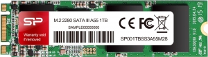 M.2 SATA SSD 256GB  Silicon Power Ace A55, Interface: SATA III 6Gb/s, M.2 Type 2280 form factor, Sequential Reads: 560 MB/s, Sequential Writes: 530 MB/s, MTBF 1.5mln, SLC Cash, BBM, SP Toolbox, SM2258XT, 3D NAND TLC thumbnav 1