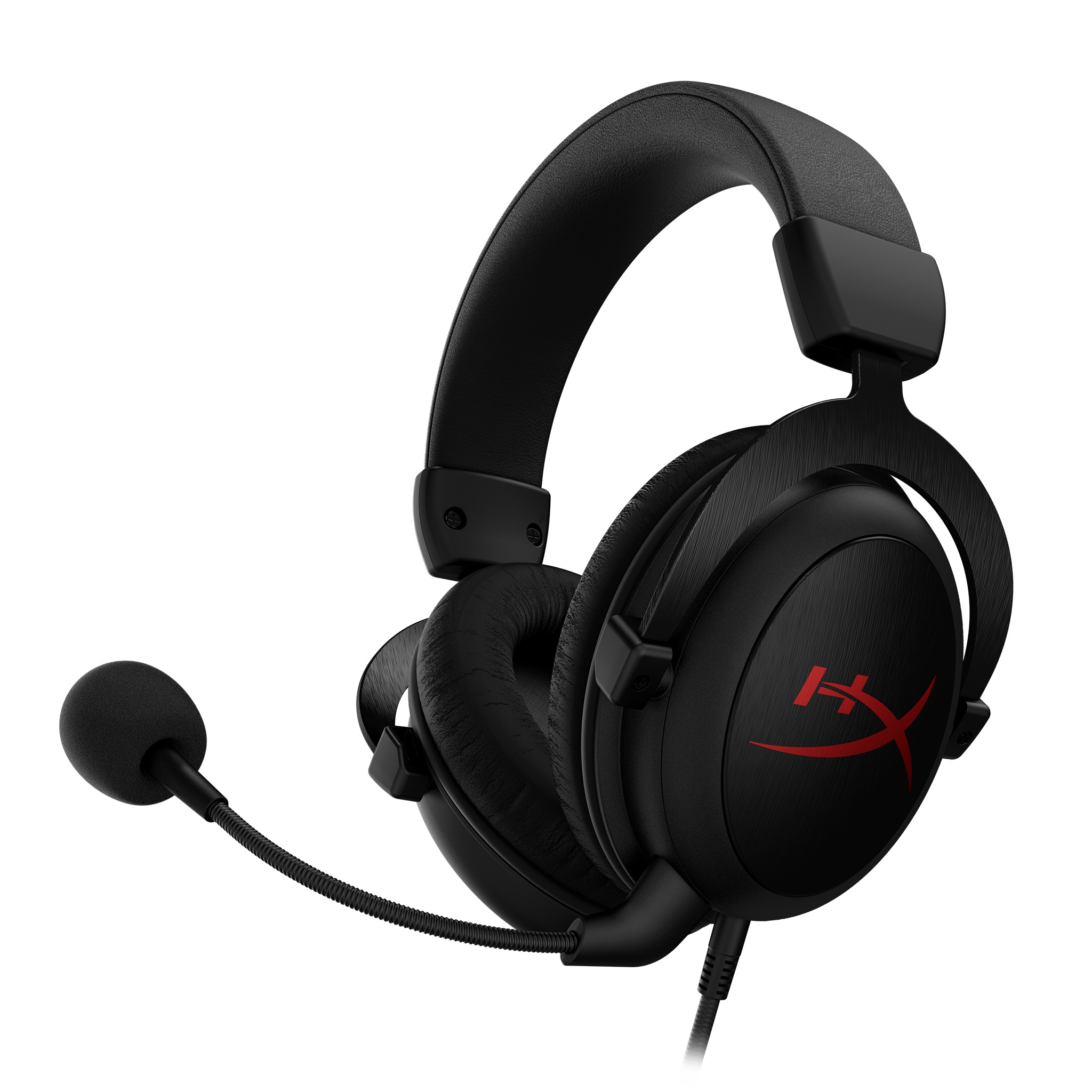 Headset HyperX Cloud Core 7.1, Black, Solid aluminium build, Microphone: detachable, USB Surround Sound 7.1, Frequency response: 15Hz–25,000 Hz, Cable length:1m+2m extension, 3.5 jack, Pure Hi-Fi capable, Braided cable photo 1
